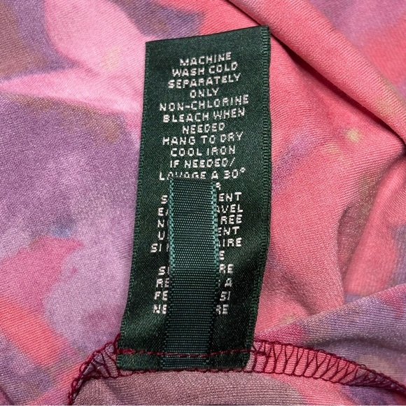 Lauren Ralph Lauren Flutter Sleeve Floral Print Dress - Picture 12 of 12